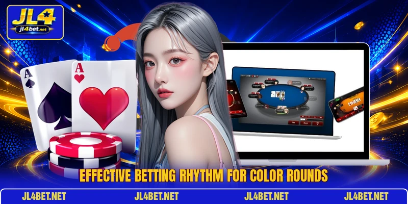 Effective betting rhythm for color rounds
