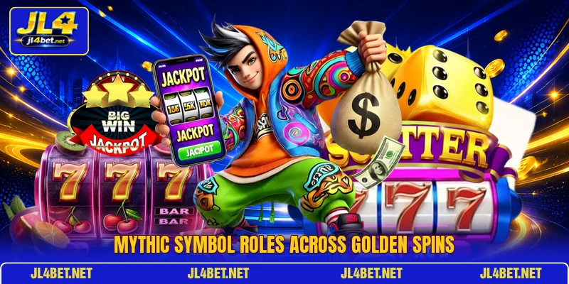 Mythic symbol roles across golden spins