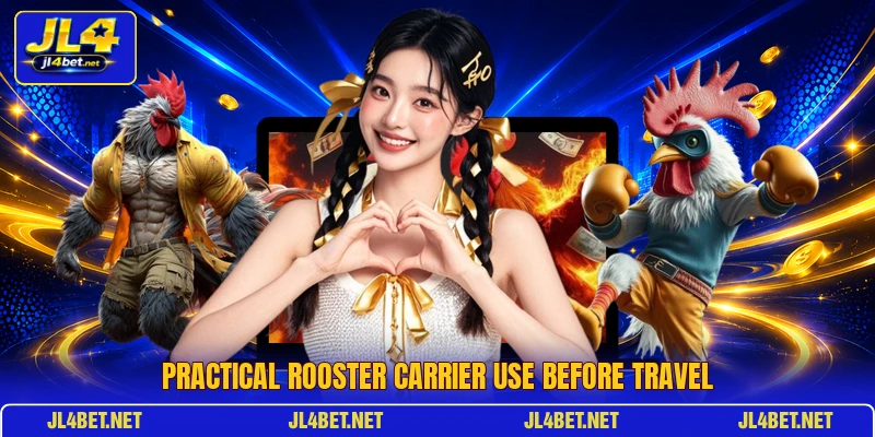 Practical rooster carrier use before travel
