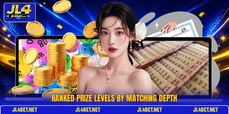 Ranked prize levels by matching depth