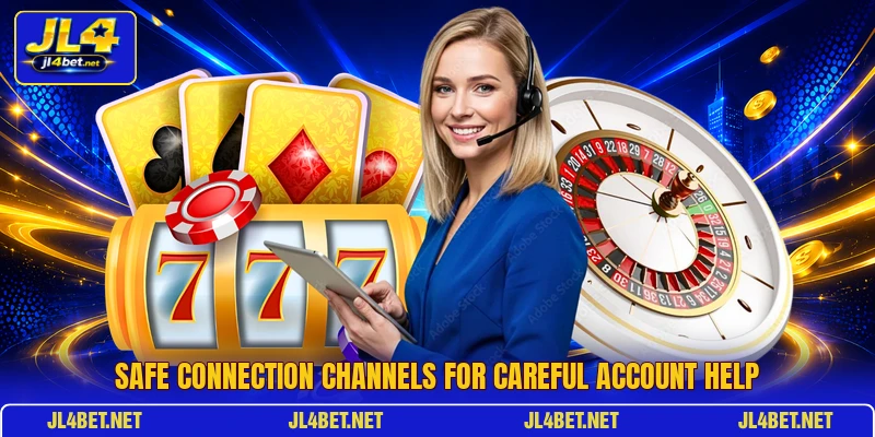 Safe connection channels for careful account help